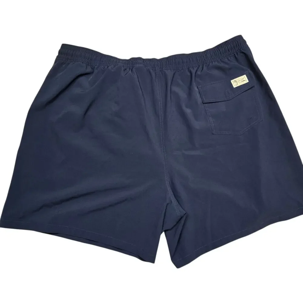 Polo Ralph Lauren Mens Trunks 4XB‎ Traveler Classic Fit In Dark Blue